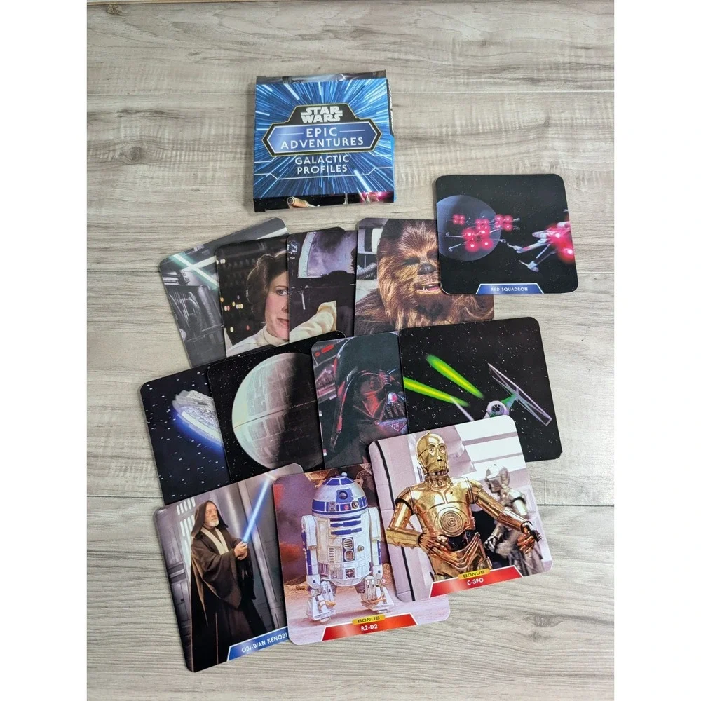 EPIC ADVENTURES New Hope Storybook Battle of Yavin Card Set and Stickers (RARE)
